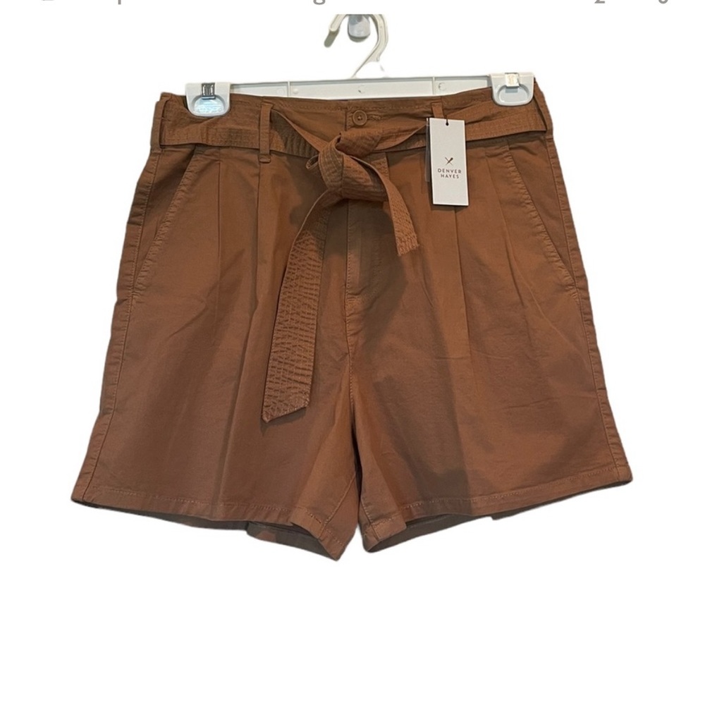 Denver Hayes NWT paper bag waist high rise camel brown tan color bohemian size10